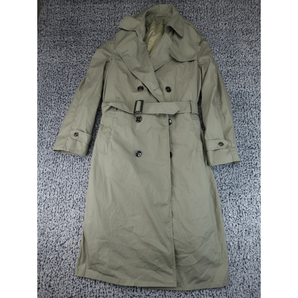 American Apparel DLA Valor Collection Mens Trench Coat 40XL Green All Weather